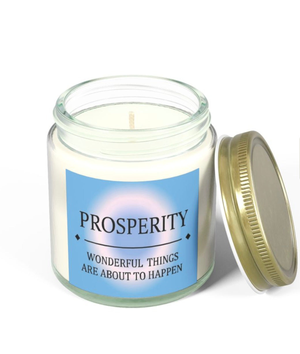 Prosperity Candle - Wonderful Things Are About To Happen - Coconut Apricot Wax