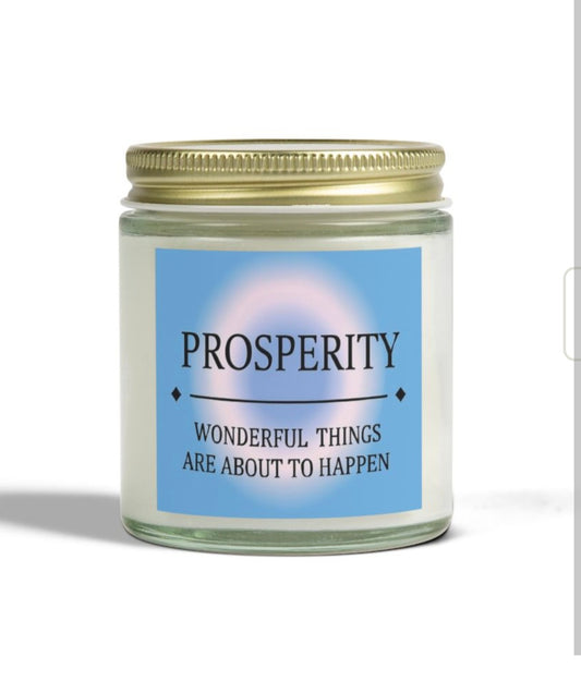 Prosperity Candle - Wonderful Things Are About To Happen - Coconut Apricot Wax
